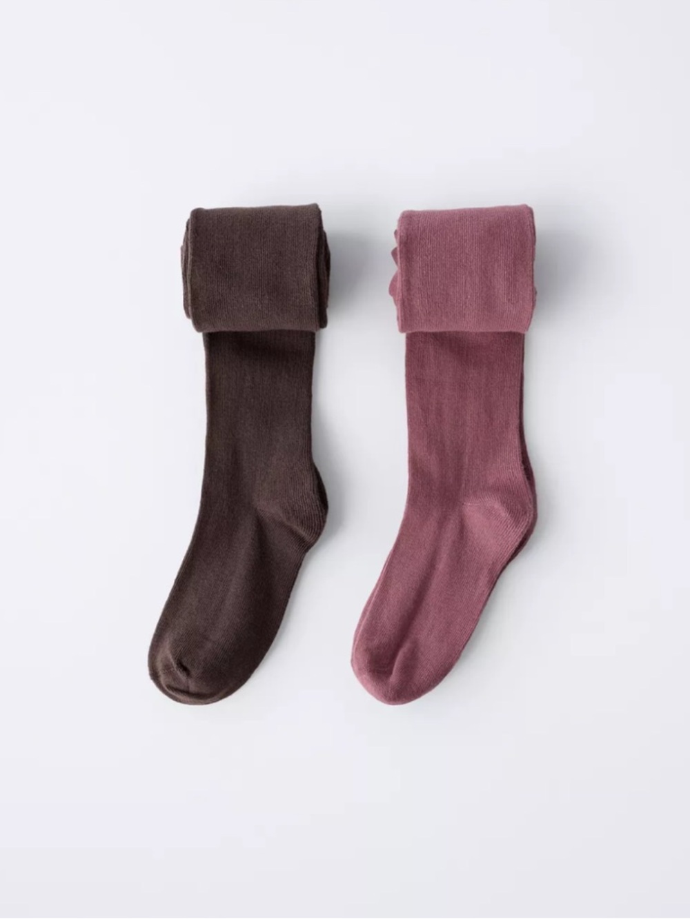 ZARA TWO-PACK OF PLAIN TIGHTS